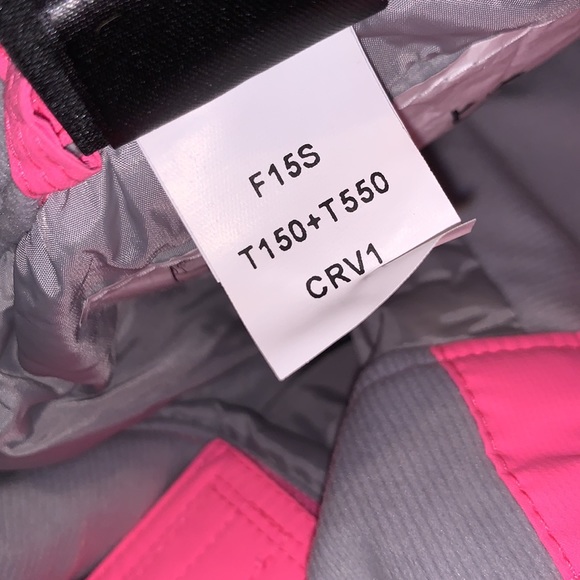 NWT The North Face Girls Snowquest Suspender Pants, Pink, Medium - Picture 11 of 16